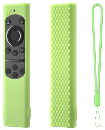 Remote Control Protective Case For Samsung Smart TV,Silicone Shockproof Anti-Slip Protector Cover For TM2180E BN59-01385A BN59-01311 BN59-01327 BN59-01357 RMCSPB1FP1 Remote Control (Luminous Green)