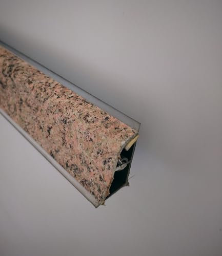 Generico Alzatina per Piani da Cucina in PVC, spalletta per Top con la seguente Misura= 2 Metri lineari Compresa di 1 Tappo SX, 1 Tappo DX, 1 Angolo SX, 1 Angolo DX. (Colore paranà Rosa)