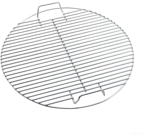 Grille de cuisson ronde en acier inoxydable de 44,5 cm de diamètre pour barbecue au charbon de bois, grilles, bouilloire