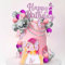 LaVenty Pink Singer Birthday Cake Decoration Party Decorations Birthday Girls Theme Photo Backdrop Party Music Fans Lover Party Supplies
