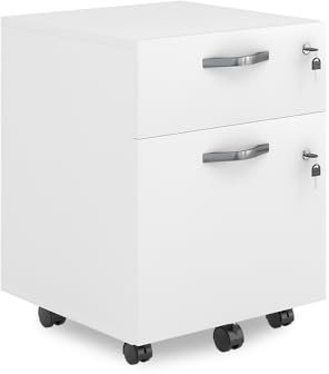 Vicco Rollcontainer Bregenz, Weiß, 40 x 53 cm abschließbar