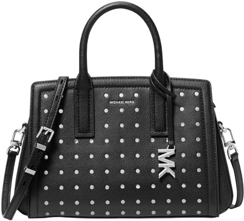 Michael Kors Women Sm Satchel Hand Bag, Schwarz