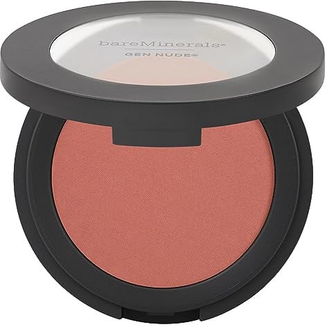 bareMinerals GEN NUDE Puder-Blush - Gepresstes Mineral, soft-mattes Finish | Ultra-seidiges, talkfreies veganes Kompakt-Blush lässt sich nahtlos verblenden. Hält den ganzen Tag mit Weichzeichner-Effekt