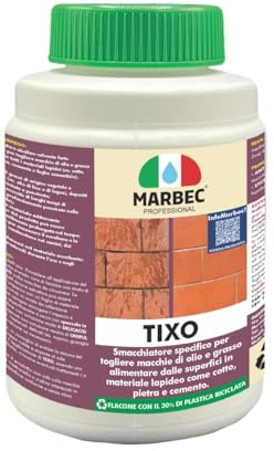 MARBEC Tixo ® 1KG | Smacchiatore per la rimozione di Olio e Grasso di Origine Animale e/o vegetale da Pavimenti e Rivestimenti.