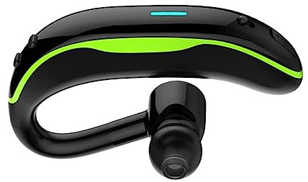 Uonlytech Écouteurs sans Fil à Crochets Auriculaires Stéréo Ergonomiques pour Sport Conduite De Bruit Design Confortable Couleur Vert Et Noir