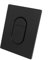 Tokenhigh Dual Flush Actuator Plate for G-R-O-H-E Skate Air, Toilet Flush Button Flushing Plate, Toilet Cistern Replacement Parts, Toilet Flush Button Front Panel for Toilet Tank (Black)