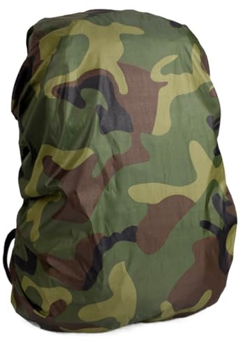 Housse de sac à dos imperméable, protection contre la pluie camouflage pour camping, cyclisme, randonnée, compacte et portable, sac de protection robuste, tissu Oxford léger en plusieurs tailles
