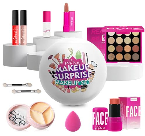LHLXZQ Schmink Set, Kosmetik Starter Kit für Frauen mit Lidschatten Palette Concealer Lipgloss Lippenstift Mascara etc, Multifunktions Kosmetik Makeup Set für Gesicht, Augen und Lippen#2
