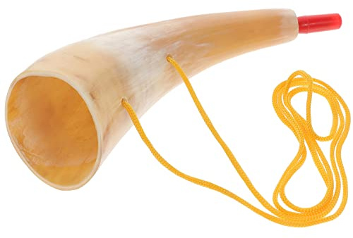 Yardwe Wikinger Blashorn, Trompete, Ochsenhorn, Klangtrompete, Party-Hörner, Geräuschmacher für Jungen und Mädchen (zufällige Farbe)