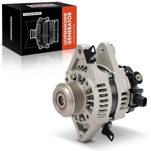 Frankberg Lichtmaschine Generator 80A 1-Polig Replace# 270600Q160 | Kompatibel mit Toyota Aygo B4 Aygo X B7 Yaris P21 PA1 PH1,Citroën C1 PM PN C1 II PA PS,Peugeot 108; mit Freilaufriemenscheibe