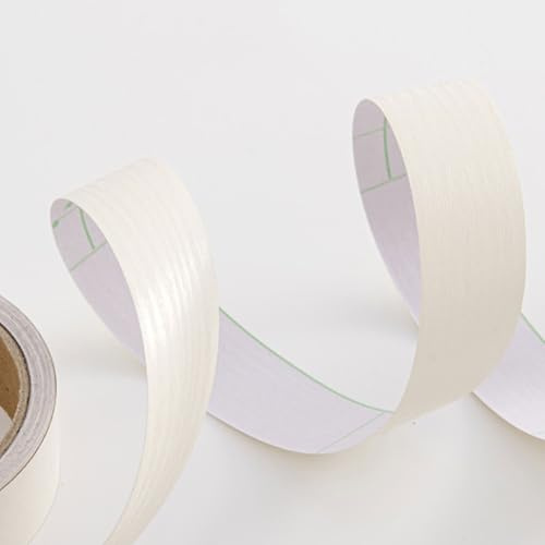 10M Selbstklebende Bordüre Tapete, PVC Wasserdichte Tapete Bordüre Dekoration, Türrahmen Wandkantenschutz Home Wanddekoration for Wohnzimmer Badezimmer Küche Fliesen(Beige wood grain,3cm X 10M)