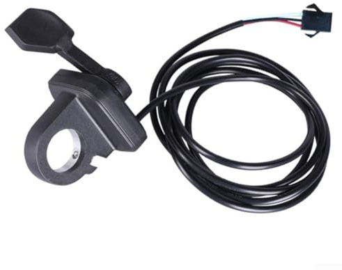 Honseadek Gaspedal für Fahrräder, 130-fach-Modell, mit IPX5-wasserdichtem Schutz und hochtemperaturbeständigem Draht für E-Bikes und Roller (108 x Schalthebel links montiert)