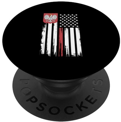 Polish American Pride Flag Love and Unity Design PopSockets Klebender PopGrip