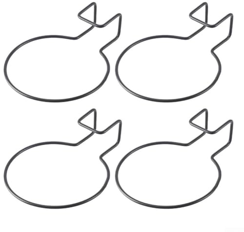 Juego de 4 soportes de hierro para colgar macetas de pared diseñados para exhibir bonsáis y macetas (17 cm)