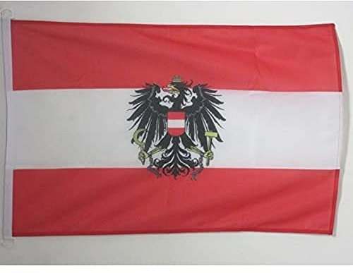 AZ FLAG - Flagge Österreich Mit Adler - 90x60 cm - Österreichische Fahne 60 x 90 Cm Aussenverwendung - Flaggen