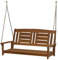 Furinno Tioman Outdoor hängende Veranda Schaukel mit Kette, Holz, Natur, 59.9 x 120.5 x 68.5 cm