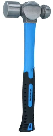 32oz Ball Pein Pin Hammer with TPR Rubberised Fibreglass (70%) Handles