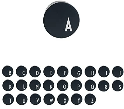 Design Letters MyCharger USB Ladegerät(A-Z) | Netzteil für iPhone | Persönliches Ladegerät mit Buchstabe | Geschenk für Männer, Papa & Vater | Geburtstagsgeschenk | Vatertagsgeschenk | Schwarz