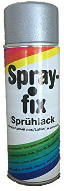6 x 400 ml Spray-fix Sprühlack Hammerschlag silber 2,4 Liter
