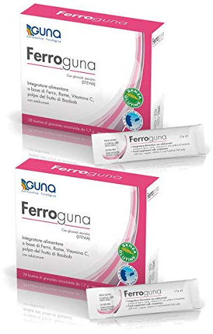 Ferroguna da 28 bustine da 1,7 g di granulato orosolubile - Guna (2 confezioni da 28 bustine)