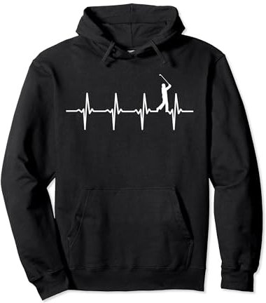 Golf Battement De Coeur Cadeau Pour Golfeurs Sweat à Capuche