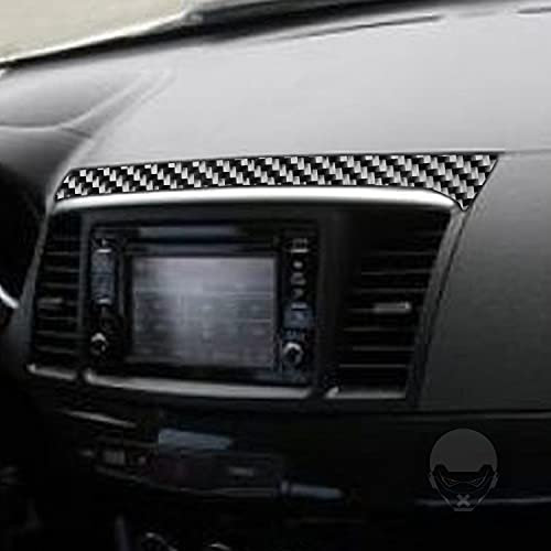 For Mitsubishi Lancer Evo X 10 Generation 2008-2016 Navigation System Display Navigation System Cover Surround Sticker Kit Accessories RRX Carbon Fiber Fairing (Cover)