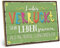 ARTFAVES® Wandbild Holzschild mit Spruch - Lieber verrückt sein Leben geniessen - Türschild Retro Vintage Deko Bild Geschenk - Glücklichsein, Achtsamkeit