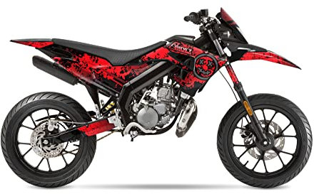 ARider Dekor (Aufkleber) für Derbi Senda 50 (2018-2022) | Smiley Edition (Rot)