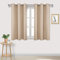 DWCN Blackout Beige Curtains - Eyelet Thermal 46 x 54 Inch 2 Panels for Bedroom & Living Room
