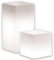 Decorspace Vaso luminoso Cube quadrato decorazione per esterno e giardino Made in Italy 40 x 40 cm con cavo (40 cm, Bianco)