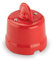 Amarcords - Interruttore in porcellana rotativo. Deviatore vintage in ceramica stile retrò con manopola per la commutazione della corrente colore ROSSO