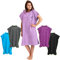 Fit-Flip Surf Poncho Mikrofaser - Umkleidehilfe Strand - Badeponcho für Erwachsene - Duschponcho schnelltrocknend - Strandponcho für Surfer - Surfponchos Ultraleicht (Größe L, Flieder)