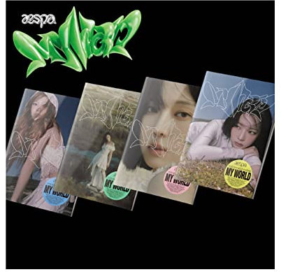 aespa My World 3rd Mini-Album CD + POB + Fotokarte + Tracking versiegelt (zufällige Intro-Version)