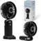 CUQOO Handheld Fan – Portable USB Rechargeable Mini Fan with Phone Stand, 5 Speeds, Digital Display & 4000mAh Battery – Ideal for Travel, Office, Home, Camping