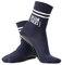 OceanSocks + EXTRA TASCHE | rutschfeste Aqua-und Beachsocken für Strand, Wasser, Wattwanderung, Boot & Boards, Damen, Herren, Kinder, Marine, 43-46
