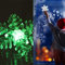 Mrisata 5 Stück Schneeflocken-Fensterlichter mit Saugnapf, Bunte LED-Schneeflocken-Lichter Weihnachtsfeier, Fenster- und Wanddekoration (Bunt)