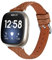Gimuk Lederarmbänder, kompatibel mit Fitbit Versa 4/Sense 2, Armband für Damen und Herren, echtes dünnes Leder-Sportarmband, Ersatz-Uhrenarmband für Fitbit Versa 3/Sense, Einheitsgröße, Leder, Kein