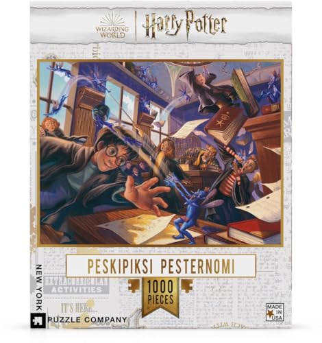 New York Puzzle Company - Harry Potter Peskipiksi Pesternomi - 1000 Teile Puzzle für Familienspielabende von Mary Grand-Pré
