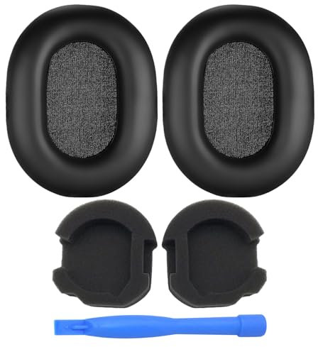 Ear Pads Replacement for Sony WH-1000XM5 Noise Cancelling Headphone by MMOBIEL - Memory Foam and Protein PU Ear Pad Cushions - Noise Isolation Earpads Replacement – Black