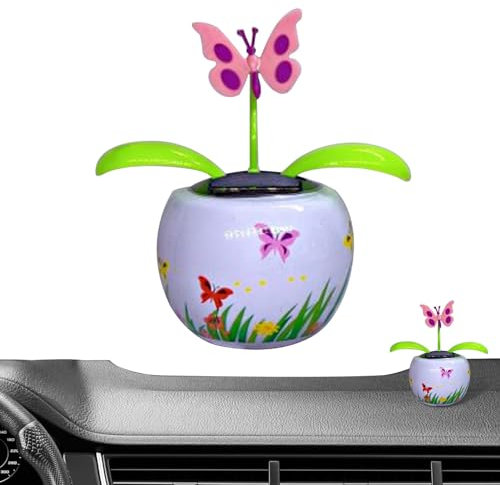 Figurine Solaire oscillante pour Tableau de Bord de Voiture, décoration de Tableau de Bord de Voiture, décoration à énergie Solaire