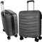 HANSEKOFFER Hartschalenkoffer groß · Koffer XL · Reisekoffer mit Rollen · Trolley mit Teleskopgriff · Leicht · Rollkoffer mit Zahlenschloss · Dunkelgrau