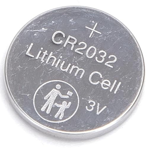 Pilas de botón 3V CR2032, Pack de 5 Unidades, Ideales para Dispositivos electrónicos, Relojes y Juguetes.