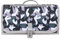 Bebamour Matelas à langer portable avec poche pour lingettes - Pour bébé - Avec coussin de tête - Imperméable - Indispensable - Figurines noires