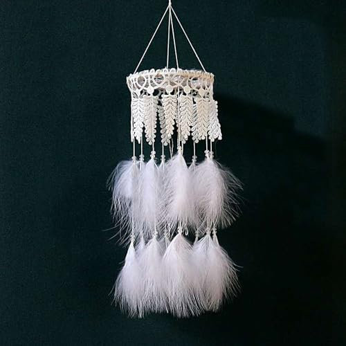 Traumfänger, BetterJonny Dreamcatcher Vintage Feder Traumfänger Handgefertigt Dream Catchers im Böhmischen Stil für Wandbehang Wohnkultur Ornamente Handwerk Zimmerdekoration 50cm