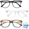 Matsizen 3 Stück Blaulichtfilter Brille,Blue Light Glasses,Blaulichtfilter Brille Damen,Robust und Langlebig,Modisch und Vielseitig,Reduzieren Effektiv Blaues Licht und Schützen Die Augen
