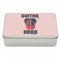Fabulous Aufbewahrungsbox aus Metall, Rosa – Guitar Hero Musik Rock Zukunft – 11 x 18,5 x 5,5 cm – Aufbewahrungsbox, Schlüssel, Werkzeug, Brotdose, Zucker, Kekse