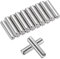QUARKZMAN 50 Stück 5mm x 20mm Regalbodenträger, Regalstifte Zylinderstift, Verstellbare Regalbodenhalter Bodenträger Edelstahl Silber (0,19 x 0,78 Zoll)
