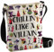 PLITI Chillin' Like a Villain Maleficent Fan Geschenk Ursula Crossbody Bag Bösewicht Gang Geschenk Böse Königin Tasche Meer Hexe Geschenk, Like Villain Cbagu, 8×7.5×1.8inches