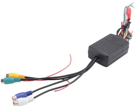 Agwuoetr 4 Kameras in 1 Videosteuerung, Bildkombinierer, Kanalkonverter-Box, Zubehör für das Auto-Fahrsystem, Ansichten Vorne, Hinten, Links und Rechts