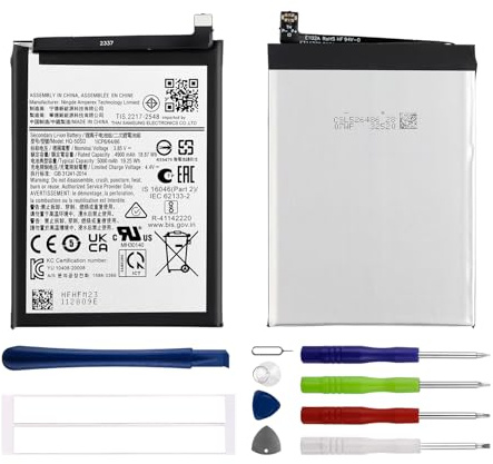 Duotipa 4900mAh Neu Ersatzakku HQ-50SD Kompatibel mit Samsung Galaxy A14 4G akku mit Reparatur Tools Kit